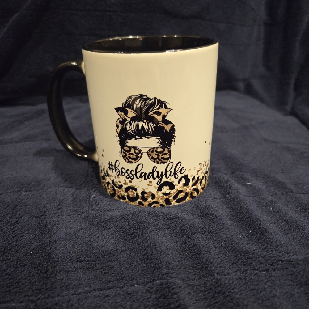 Leopard Print Boss Lady Mug - Picture 3 of 6